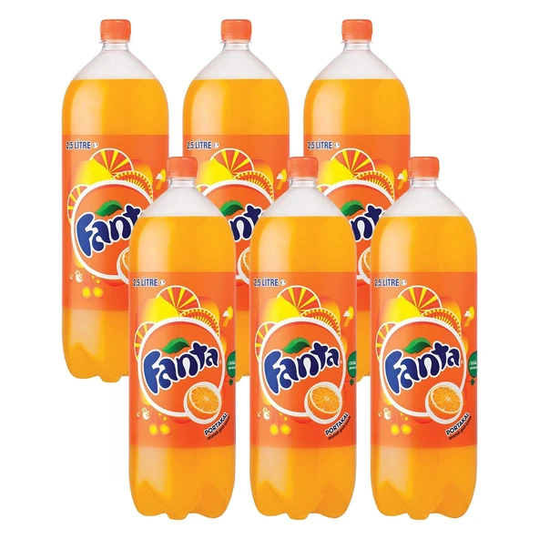 Fanta Portakal 2,5 Litre 6 lı ürün görseli 1