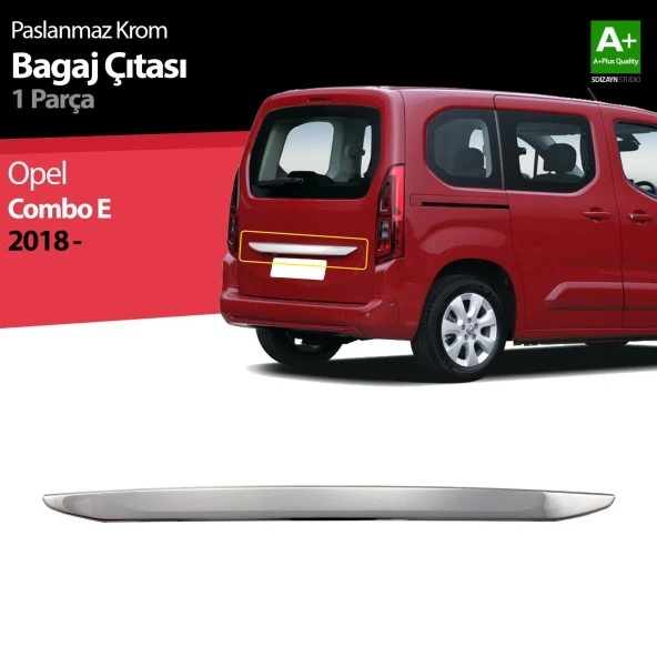 Opel Combo E için Krom Bagaj Çıtası 2018 Ve Üzeri ürün görseli 1