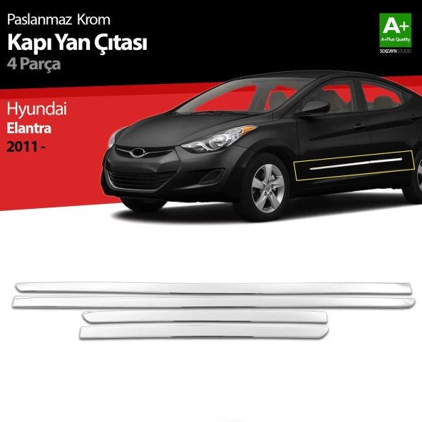Hyundai Elantra Krom için Kapı Yan Çıtası 2011 Üzeri ürün görseli 1