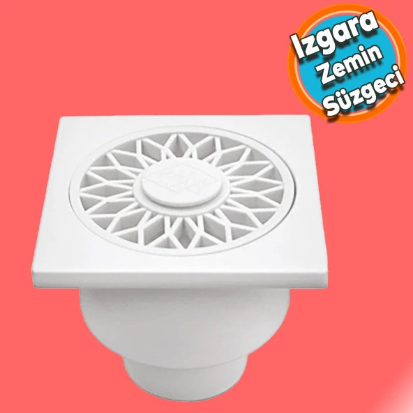 Zemin Yer Süzgeci Banyo Izgara Balkon Lavabo Pis Su Gideri Kapak Kapağı Alttan Giderli Yer Sifonu ürün görseli 1