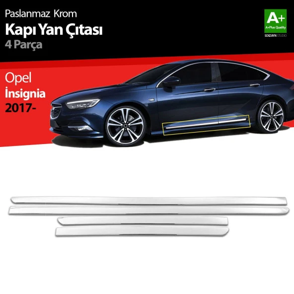 Opel Insignia Krom için Kapı Yan Çıtası 4 Parça 2017 Üzeri ürün görseli 1
