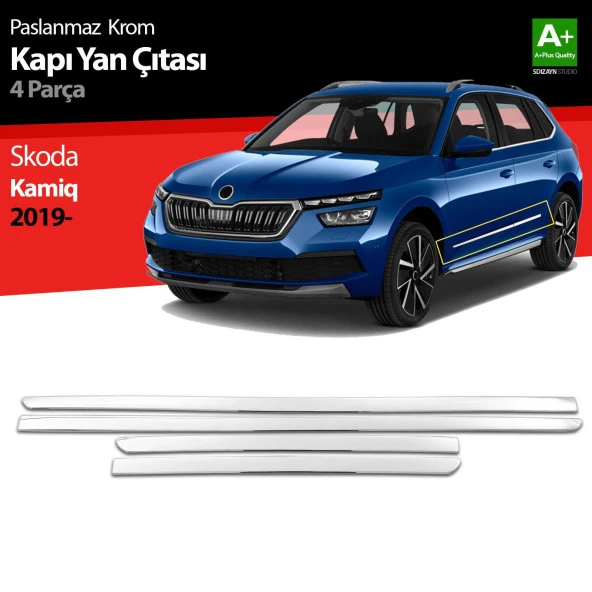 S-Dizayn Skoda Kamiq için Krom Kapı Yan Çıtası 2019 Üzeri ürün görseli 1