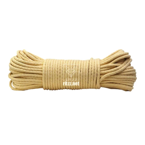Dolgulu Pamuk Kordon İp Açık Sarı 028 ( 500 Gr ) ürün görseli 1