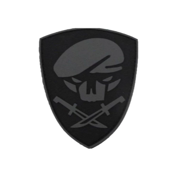 Single Sword Komando Bere-Bıçak Plastik Patch - Peç - Resim 5