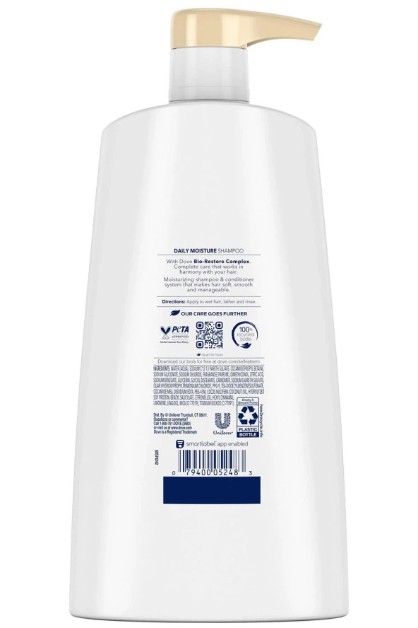 Dove Günlük Nemlendirici Şampuan 750ML ürün görseli 1