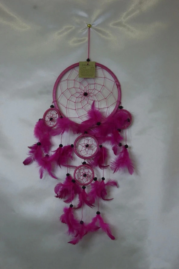 Dream Catcher Düş Kapanı Pembe 17 Cm - Resim 2