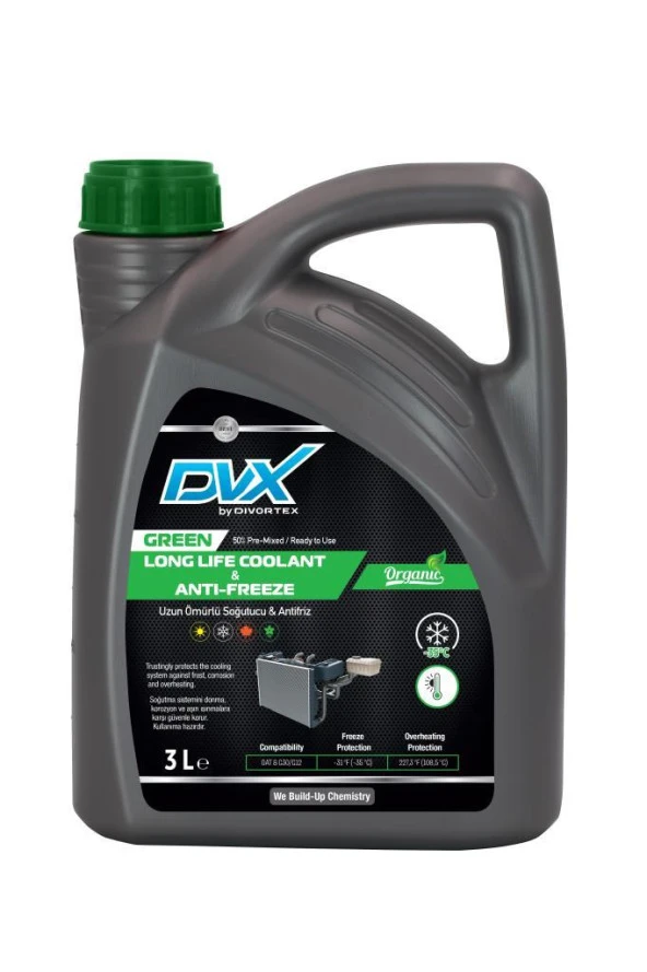 Dvx Antifiriz -35 Organik Yeşik 3 lt ürün görseli 1