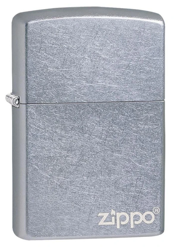 Zippo Regular Street Chrome Logo Çakmak ürün görseli 1