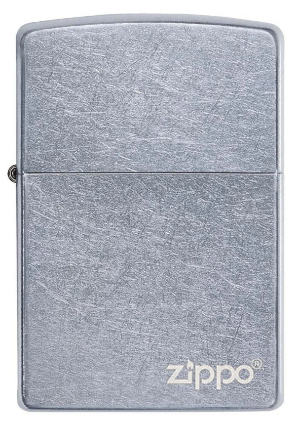 Zippo Regular Street Chrome Logo Çakmak - Resim 2