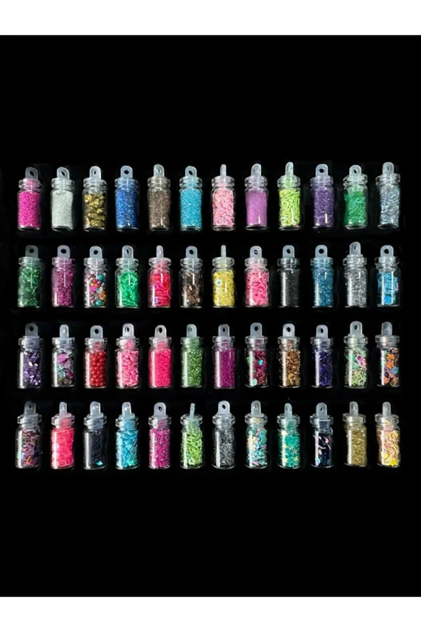 Tırnak Süsleme Ve Makyaj Taşı, Kolay Uygulanabilir, Nail Art Tırnak Süsleme 48li Taş Set ürün görseli 1