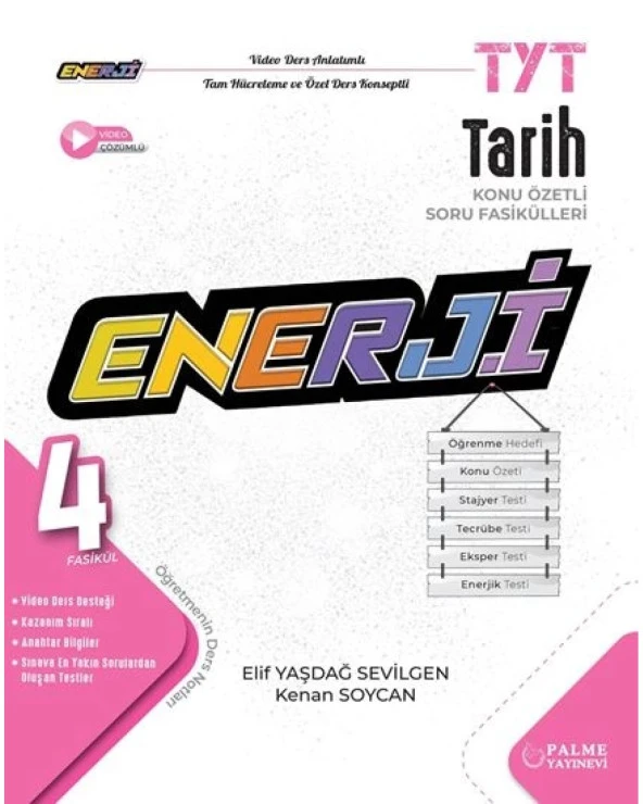 TYT ENERJİ TARİH KONU ÖZETLİ SORU FASİKÜLLERİ (4 FASİKÜL) ürün görseli 1
