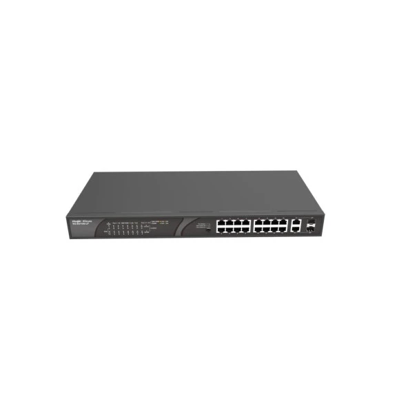 Ruijie-Reyee RG-ES118S-LP 16 Port POE+ 10-100 Mbps 2 Port SFP 120W ürün görseli 1