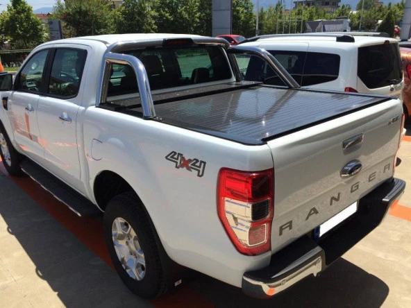 Ford Ranger Xlt için Sürgülü Kapak, Roll Back, Parlak Siyah ürün görseli 1