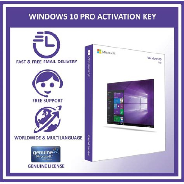 Windows 10 Pro Lisans Anahtarı ürün görseli 1