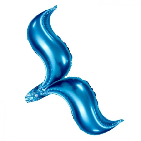 Deniz Kızı Kuyruk Folyo Balon Mavi ürün görseli 1