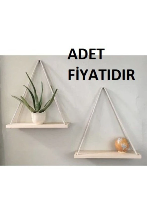 Pinoxi Halatlı Raf Kitaplık - Resim 3
