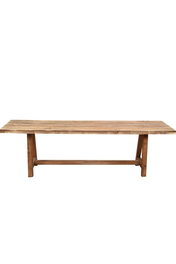 Pinoxi Kahverengi Ahşap Bank 150 cm Bench Sandalye ürün görseli 1