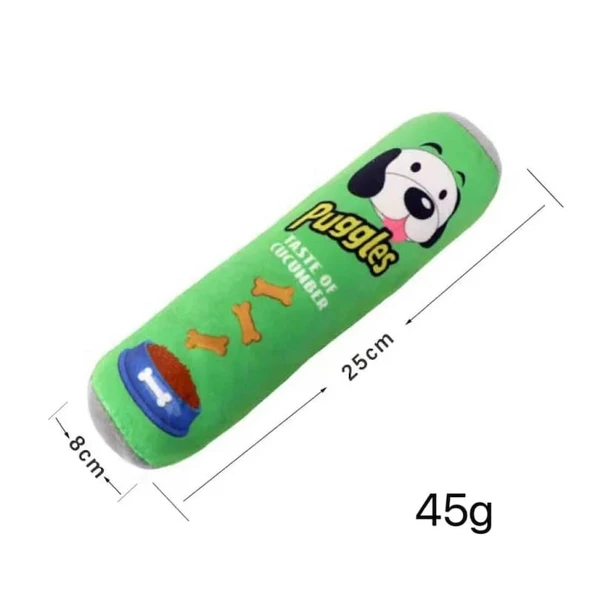 Puggles  Dayanıklı Sesli Köpek Oyuncağı  Cucumber 1 Adet ürün görseli 1