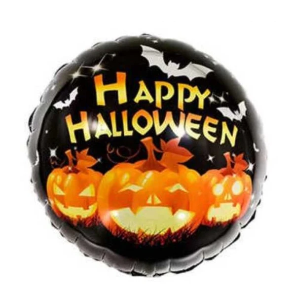Happy Halloween Folyo Balon Bal Kabağı 18 inç ürün görseli 1