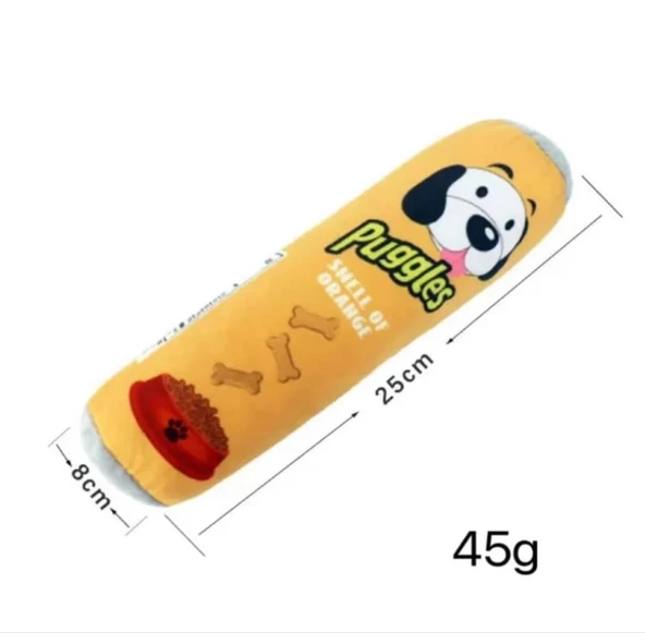 Puggles  Dayanıklı Sesli Köpek Oyuncağı  Orange 1 Adet ürün görseli 1