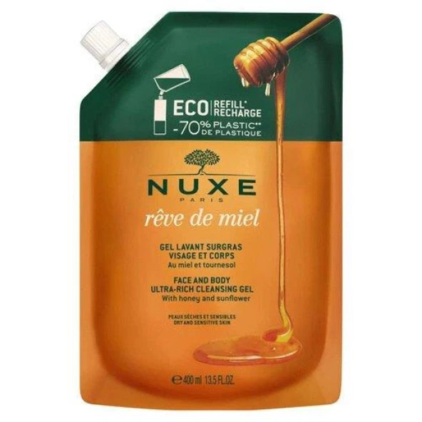 Nuxe Reve de Miel Gel Lavant Surgras Visage et Corps 400 Ml ürün görseli 1
