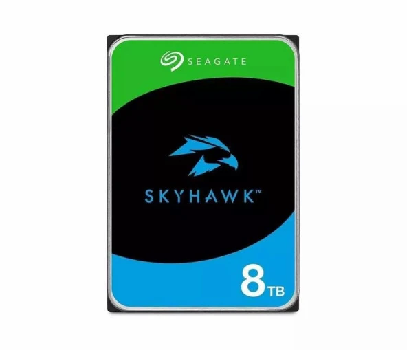 SEAGATE ST8000VX010 SKYHAWK 3.5" 8TB 5400rpm 256mb SATA 7/24 Harddisk ürün görseli 1