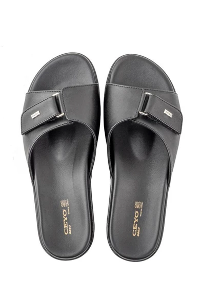 Ceyo 9863-2 Kadın Cırtlı Orthopedix Terlik Siyah 36-40 ürün görseli 1
