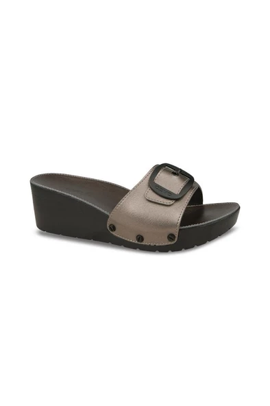 Ceyo 9969-9 Dolgu Topuk Orthopedix Kadın Terlik Platin 36-40 ürün görseli 1