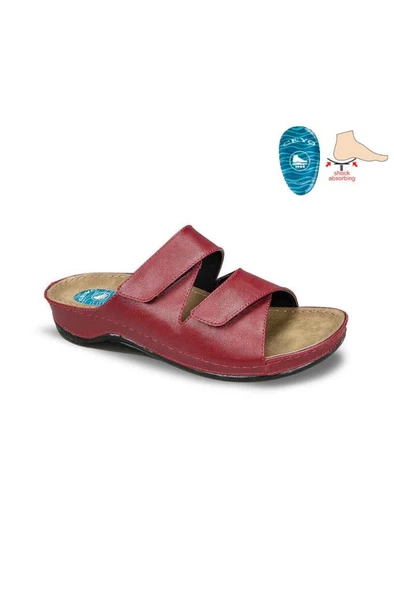 Ceyo 9946 Topuk Jelli Orthopedix Kadın Terlik Bordo 36-40 ürün görseli 1