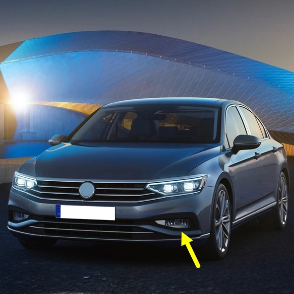 VW Passat B8.5 2020-2023 Sol Sis Farı Çerçeve Parlak Siyah 3G0853665K ürün görseli 1
