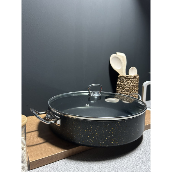 BENA LİFE 30 CM GRANİT BASIK TENCERE - Resim 2