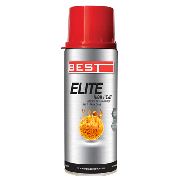 BEST ELİTE 600cc YÜKSEK ISI BOYASI 400ml. SİYAH ürün görseli 1
