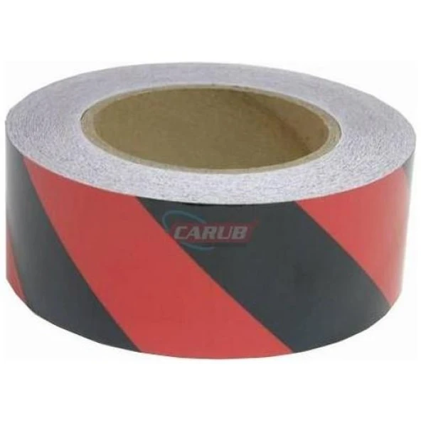 Fosforlu Bant 5 Cm x 25M Kırmızı-Siyah ürün görseli 1