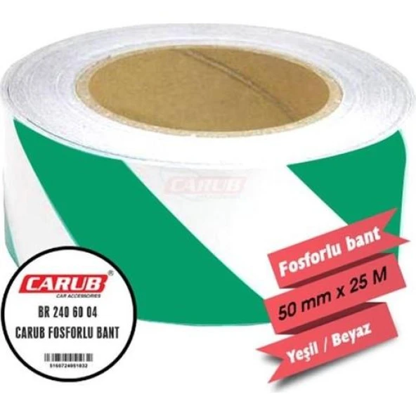 Fosforlu Bant 5 Cm x 25M Yeşil Beyaz ürün görseli 1