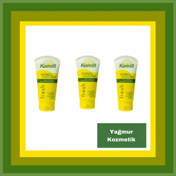 Kamill Fresh El & Tırnak Kremi Tüp 75x75x75ml 3lü Set ürün görseli 1