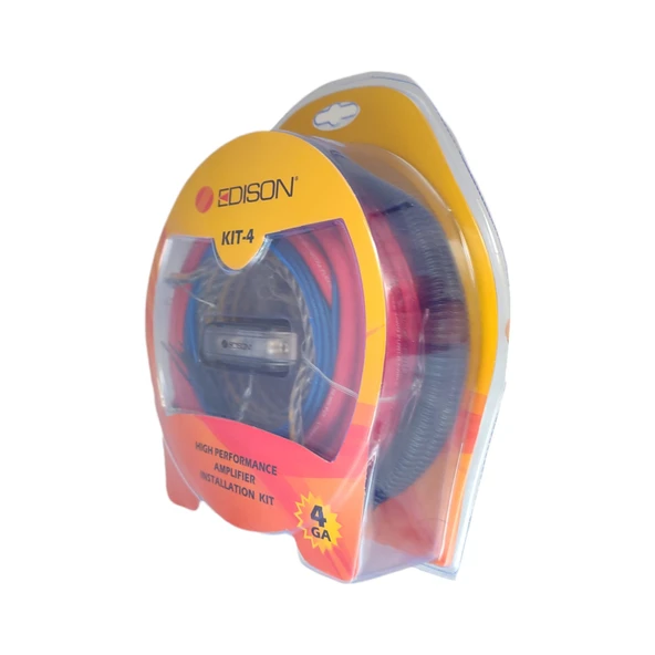Edison Kit - 4ga Kaliteli Anfi Montaj Kablo Seti - Resim 6