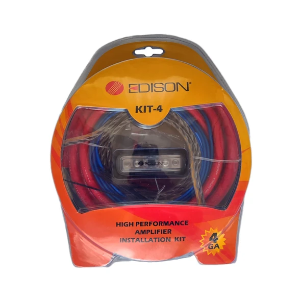 Edison Kit - 4ga Kaliteli Anfi Montaj Kablo Seti - Resim 4