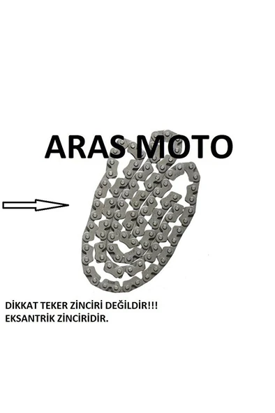 Bajaj Pulsar Ns 200-Rs 200 Egsantrik Zinciri Oem.Tüm Yıllara Uyumlu  ARASMOTO ürün görseli 1