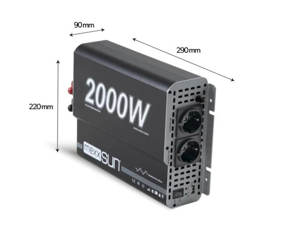 MEXXSUN Modifiye sinüs 12V 2000W - Resim 4