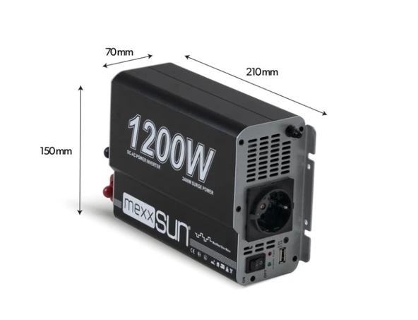 MEXXSUN Modifiye sinüs 12V 1200W - Resim 3