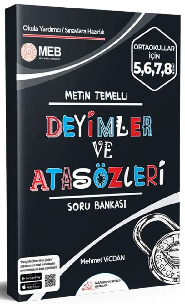 Paragrafın Şifresi Yayınları Deyimler ve Atasözleri Soru Bankası ürün görseli 1