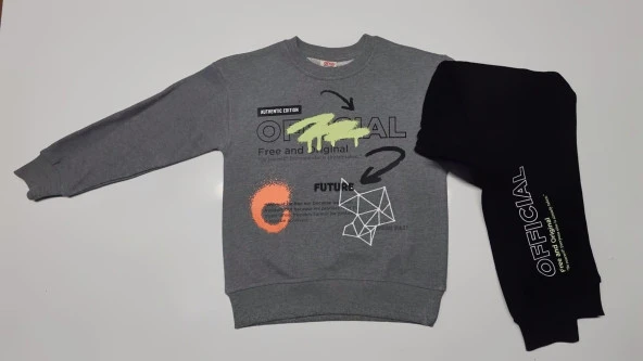 Dmb Kids M4646 Füme Erkek Çocuk Eşofman Takım- 7/8  Yaş ürün görseli 1