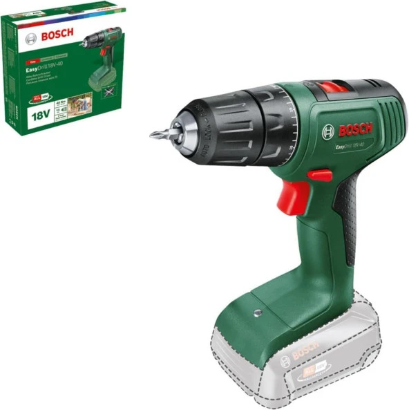 Bosch EasyDrill 18V-40 Solo Akülü Vidalama Makinesi ürün görseli 1