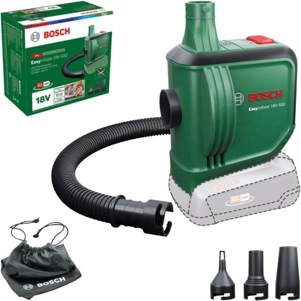 Bosch EasyInflate 18V-500 Solo Hava Pompası ürün görseli 1