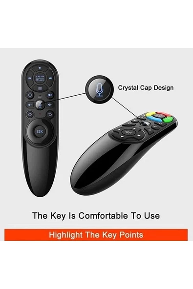 Android Akıllı Uzaktan Kumanda Q9-air Mouse-mikrofonlu - Resim 2