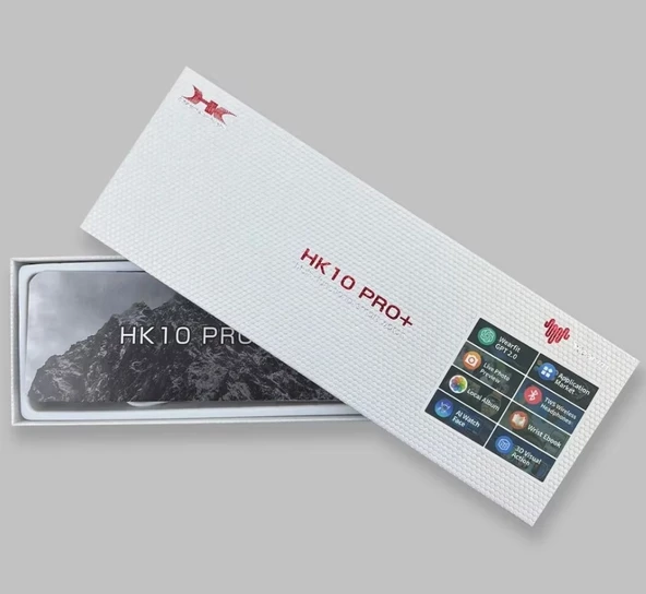 HK10 Pro PLUS Akıllı Saat  AMOLED 2.02 İNÇ Ekran GÜMÜŞ KASA ürün görseli 1
