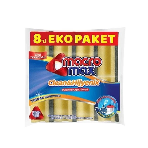 Macro Max Sünger Oluklu 8li ürün görseli 1