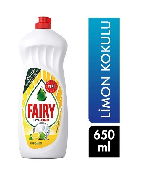 Fairy Bulaşık Deterjanı Limon 650 Ml ürün görseli 1