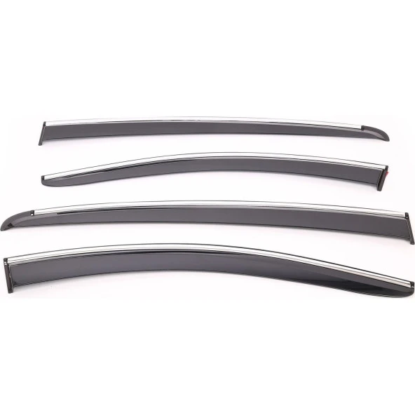 Sunplex Chevrolet Uyumlu Cruze Style 4 Lü Set Kromlu Cam Rüzgarlığı Ön Ve Arka Parça ürün görseli 1