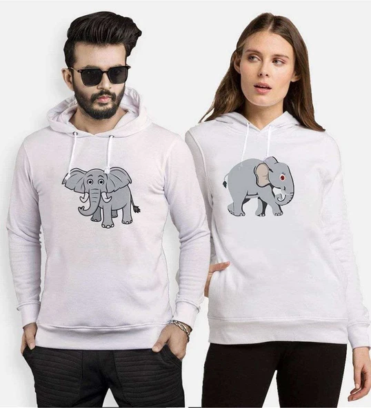 Tshirthane Fil  Sevgili Kombinleri Kapüşonlu Kombini ürün görseli 1